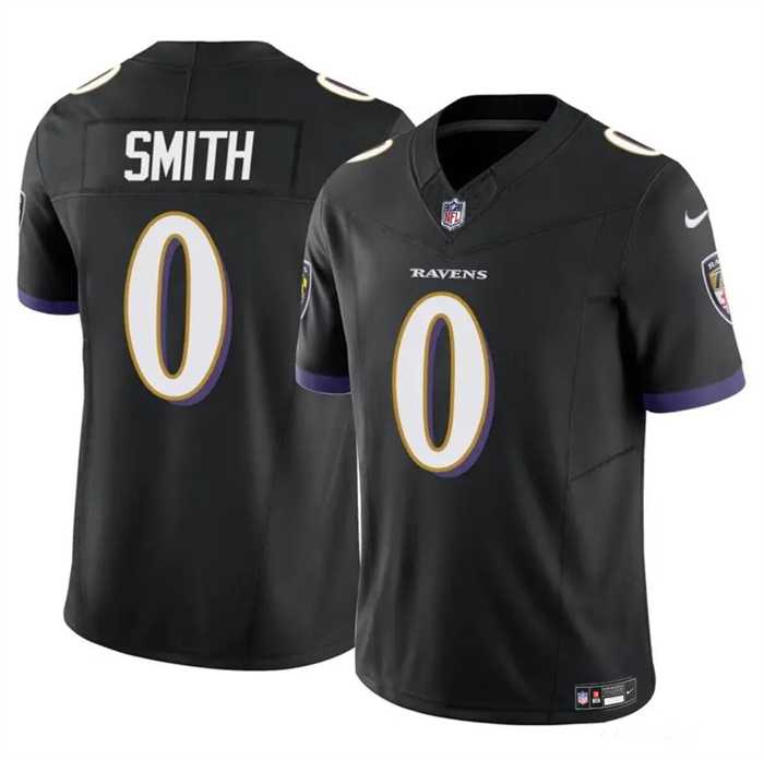 Men & Women & Youth Baltimore Ravens #0 Roquan Smith Black 2023 F.U.S.E. Vapor Limited Stitched Jersey
